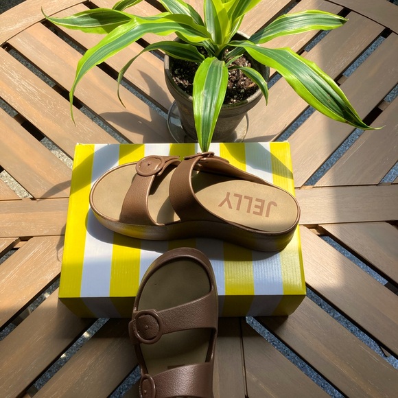 Lemon Jelly Sandal, Size 7.5US 39UK, Bronze Metal - Picture 1 of 11